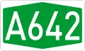 A642 motorway shield