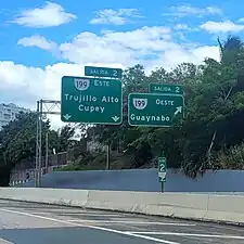 PR-52 south at exit 2 to PR-199 in San Juan