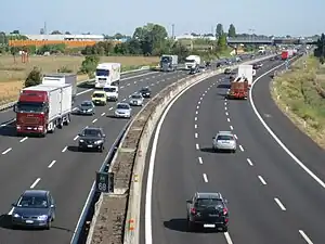 The A14 near Forlì