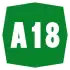 Autostrada A18 shield}}