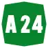 Autostrada A24 shield}}