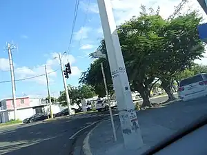 Avenida Eduardo Ruberté Bisó at its junction with PR-163 (Avenida Las Américas)