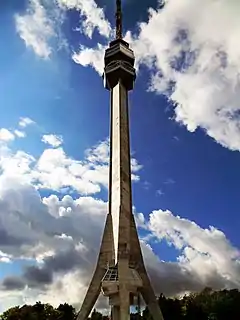 Avala Tower by Uglješa Bogunović and Slobodan Janjić, 1965