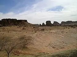 Landscape to the northeast of Ten Hamadi, near Aïoun El Atrouss