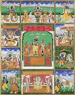 The 10 Avatars of Vishnu, c. 19th century India