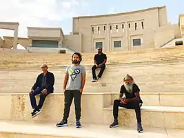 Avial getting ready to perform at Amphitheatre Katara Cultural Village, Doha (Qatar) in 2020