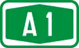 Slovenian A1 motorway shield