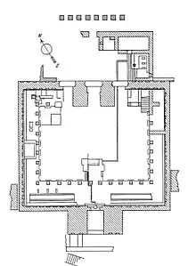 Peristyle hall plan