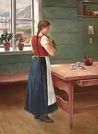 Girl in the kitchen