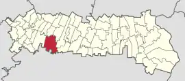 Location in Ialomița County