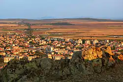 Aytos from the Hisarya Heights above town