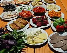 Light snacks of Azerbaijani cuisine