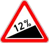 Steep climb