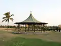 A shed in the park