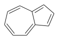 Azulene – composed of fused cyclopentadiene and cycloheptatriene rings.