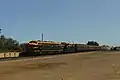 B74 leading T378 on the Seymour Railway Heritage Centre Tocumwal Market Special at Strathmerton