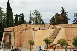 East flank. Beginning of the bastion seen from the bastion of San Pedro