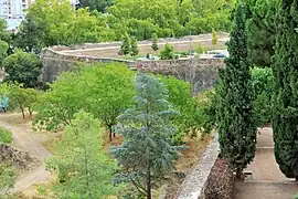 View of the interior of the bastion from its highest point