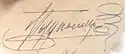 Ferdinand I's signature