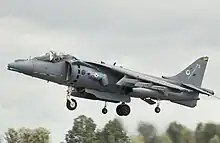 RAF Harrier GR9 arrives at RIAT 2008