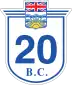 Highway 20 marker