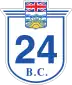 Highway 24 marker