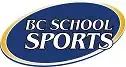 BC School Sports Logo (Description: A 45 degree dark blue oval with the text "BC School Sports" inside of it