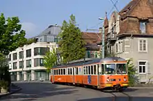 A BD train approaching the station