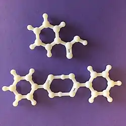 3D printed model of Benzoic Acid