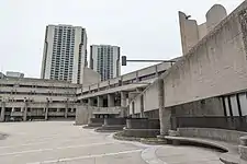 Upper portion of the interior plaza