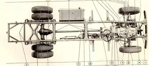 Burma Dodge frame – 170 in (4.32 m) wheelbase