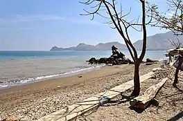 View north east towards Cape Fatucama, which resembles a crocodile's nose