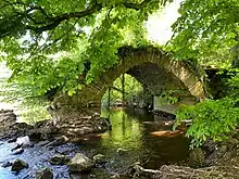 Remaining arch of Babe's Bridge over the River Boyne