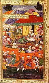 Image 2A scene from the Baburnama (from Autobiography)