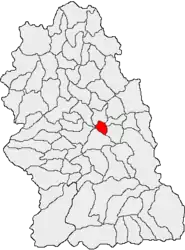 Location in Hunedoara County