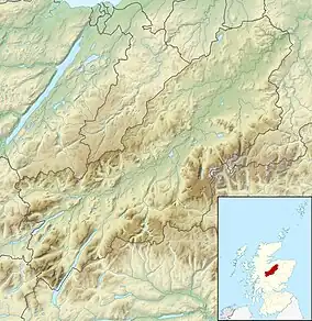 Lochan a' Garbh Coire is located in Badenoch and Strathspey