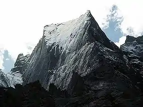 Piz Badile above the Val Bondasca