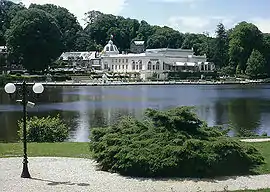 The lake and casino in Bagnoles-de-l'Orne