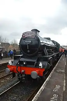 45596 Bahamas at Appleby while working "The Bahamas Renaissance II" railtour on Sat 16 Feb 2019.