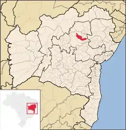 Location in Bahia