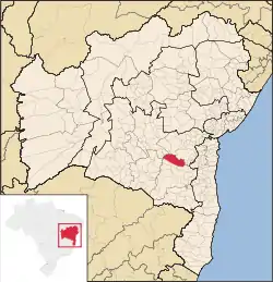 Location in Bahia