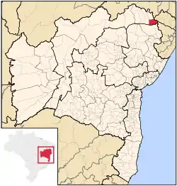 Location in Bahia