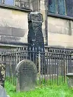 Bakewell Cross, in the churchyard of Bakewell Parish Church