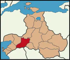 Map showing İvrindi District in Balıkesir Province