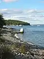 Balance Rock, looking north to Bar Island