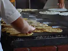 Tortillas being made in Old Town San Diego