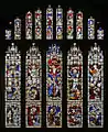 Window in the South Aisle Chapel showing Christ's Crucifixion and Resurrection