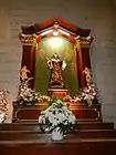 Old Side reredos with St. Monica, the mother of St. Augustine.