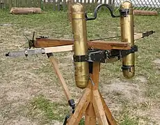 The Roman army used scorpio siege engines.