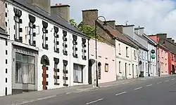 The R314 road passing through Ballycastle